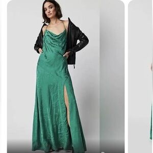 Free People Gigi Dress in Spruce Green Size 0 NWT